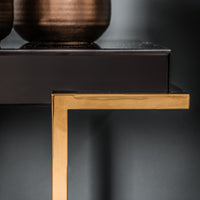 Delray Black Mirrored Console