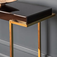 Delray Black Mirrored Console