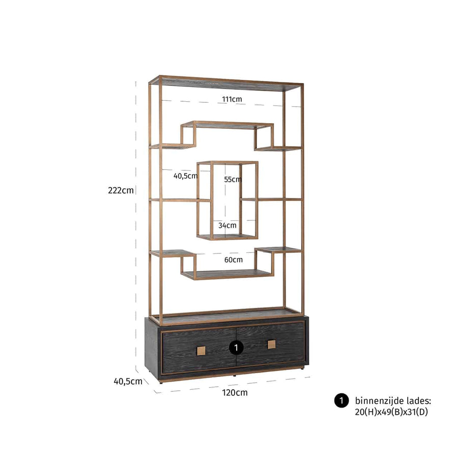 Wall Cabinet Hunter 2-Drawers