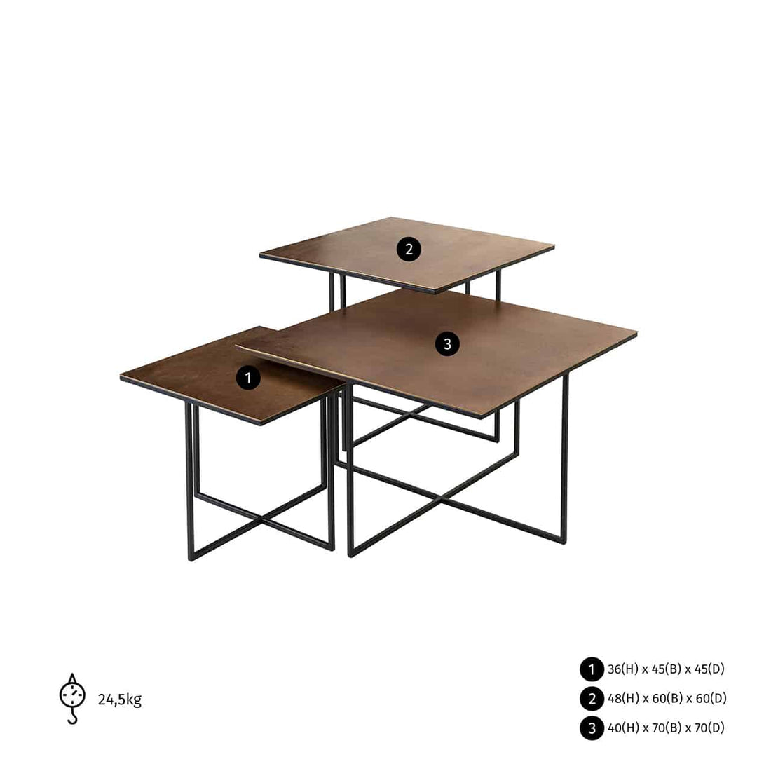 Coffee Table Lio Set of 3